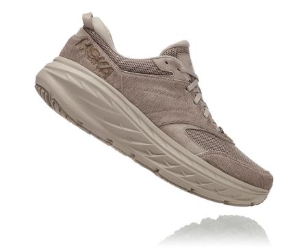 Hoka One One Hoka X Eg Bondi L - Tenis Corrida Estrada Mulher Simply Taupe Cow Hair | PT-n8GVPgd